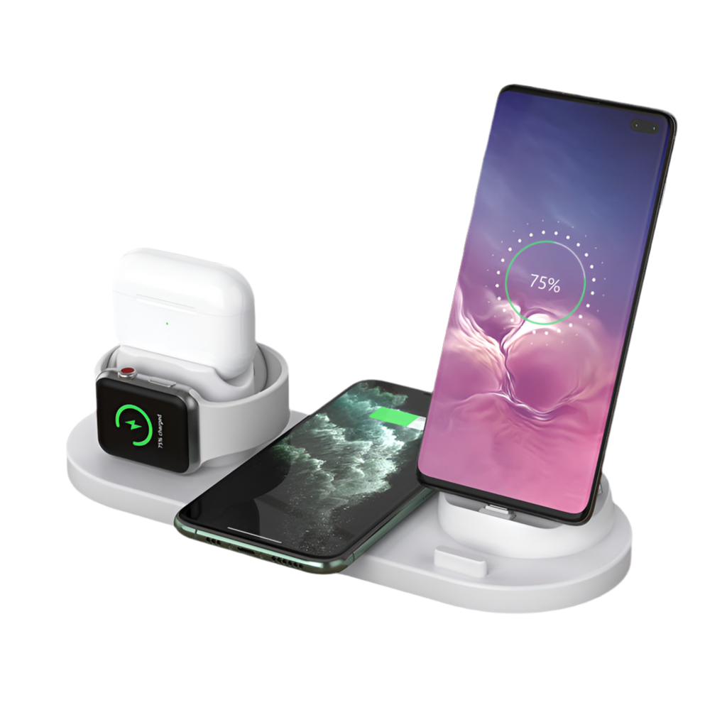 Multifunctional 6-in-1 Wireless Charging Mobile Phone Holder