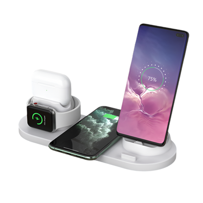 Multifunctional 6-in-1 Wireless Charging Mobile Phone Holder